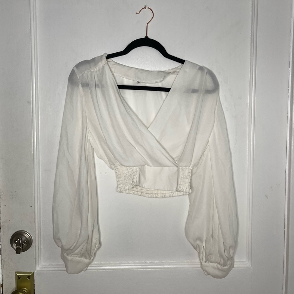 Chiffon long sleeve top